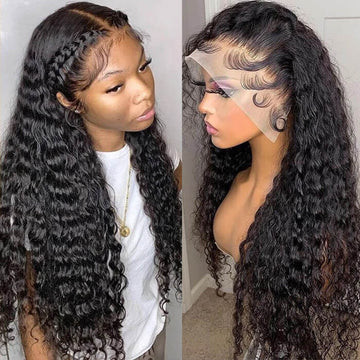 Deep Wave Frontal Wigs 13*6 HD Lace Front Human Hair Wigs with Baby Hair