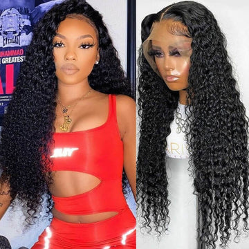 Curly Wigs 4x4 HD Lace Closure Wigs and 13x5x1 T Part Lace Human Hair Wigs 150% Density Natural Color
