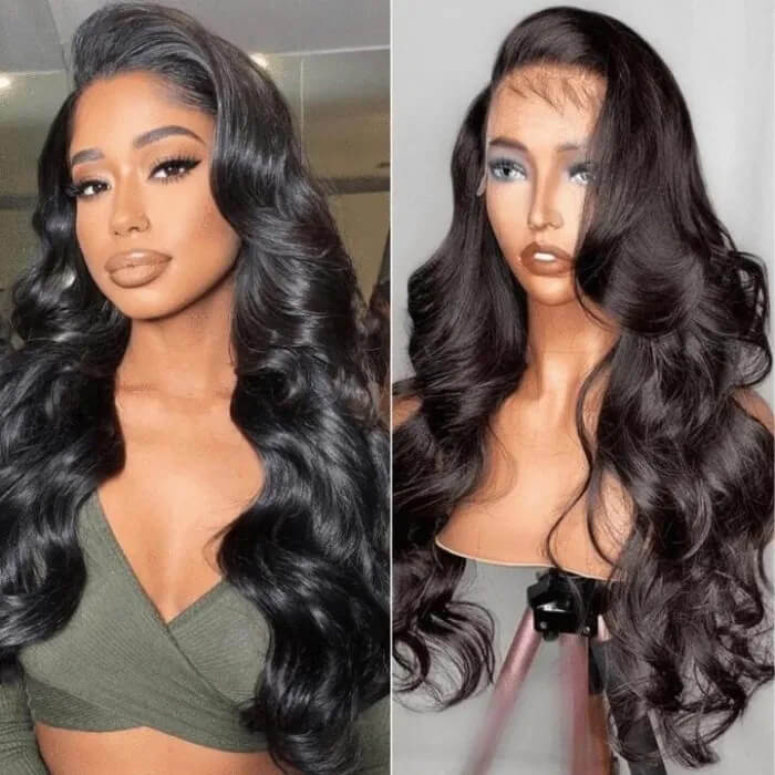 Skin Melt HD Lace Wigs Body Wave 13*4 Lace Front Wigs Human Hair Real Transparent Lace