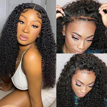 Glueless Curly Wig 13x4 Pre Cut Lace Frontal Wigs For Women No Glue Wear And Go Wigs